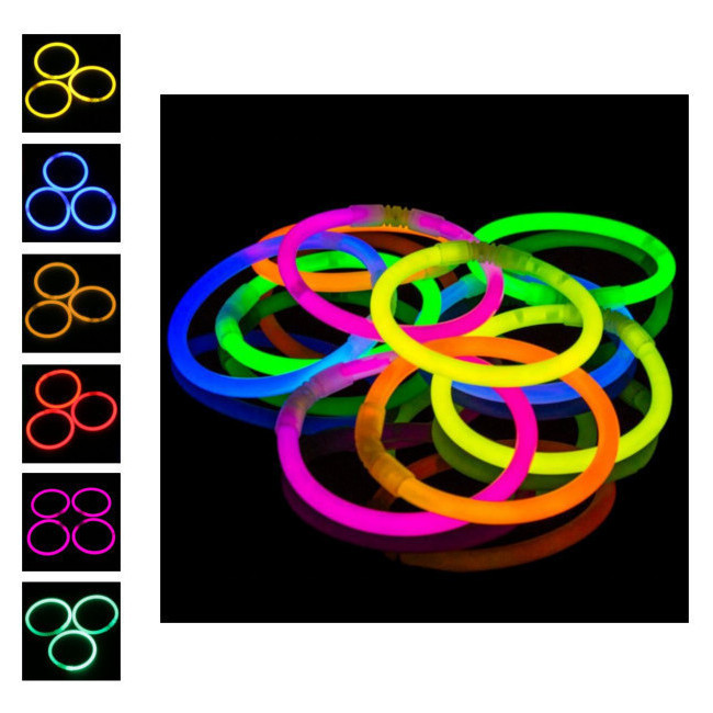 Braccialetti luminosi - 100 pezzi per 12,25 €