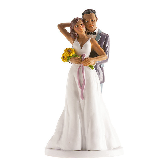 Topper per Torta con Statuine Sposi, Decorazione Nuziale Coppia Statuette  Figure Sposo e Sposa Corda Matrimonio Sposalizio Divertente in resina -  Altezza h 13cm : : Casa e cucina