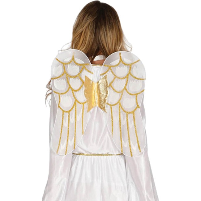 Foto lateral/trasera del modelo de Costume asimmetrico angelo da donna
