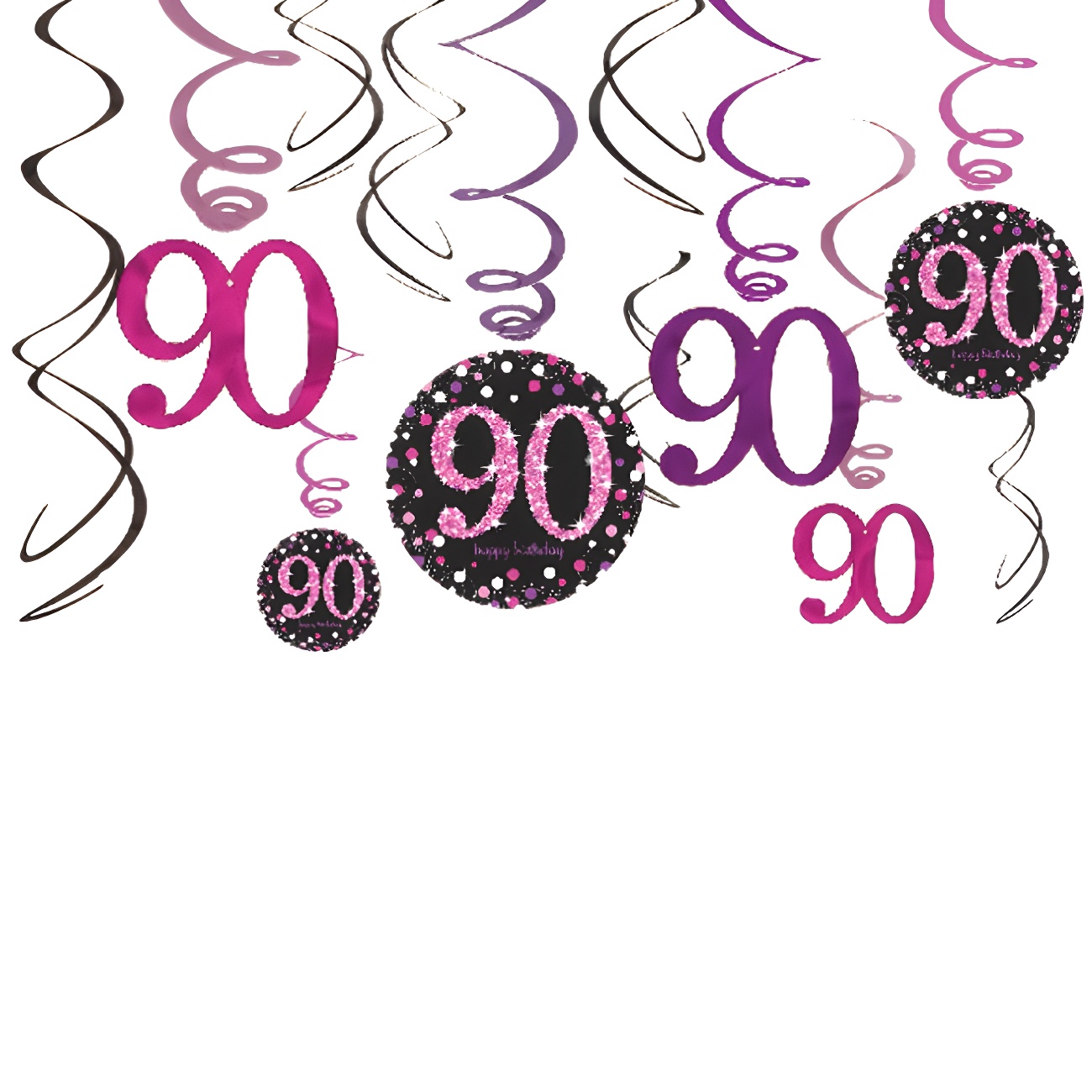 Set Decorazioni Festa Compleanno Serpente – 1 Sfondo Happy Birthday, Topper Torta, 18 Palloncini, Centrotavola, Spirali