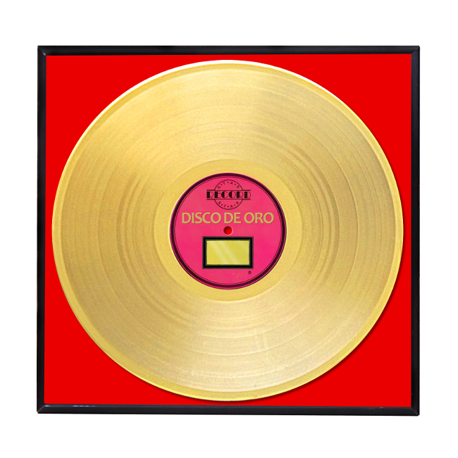 Cornice con disco d'oro personalizzabile per 24,75 €