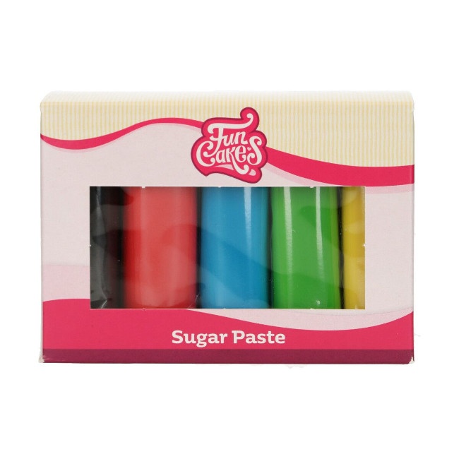 Set pasta di zucchero in 5 colori da 500 g - FunCakes per 9,75 €