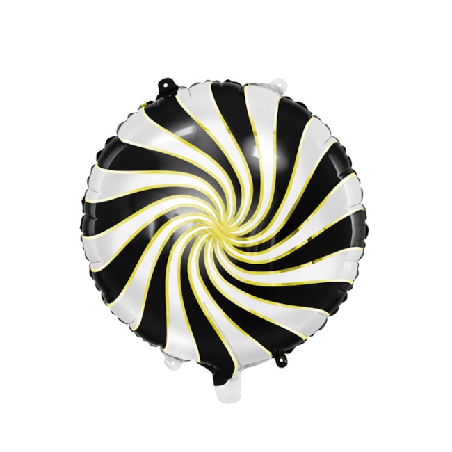 Palloncino a spirale rotondo metallizzato di colori assortiti di 35 cm - PartyDeco - 1 unità