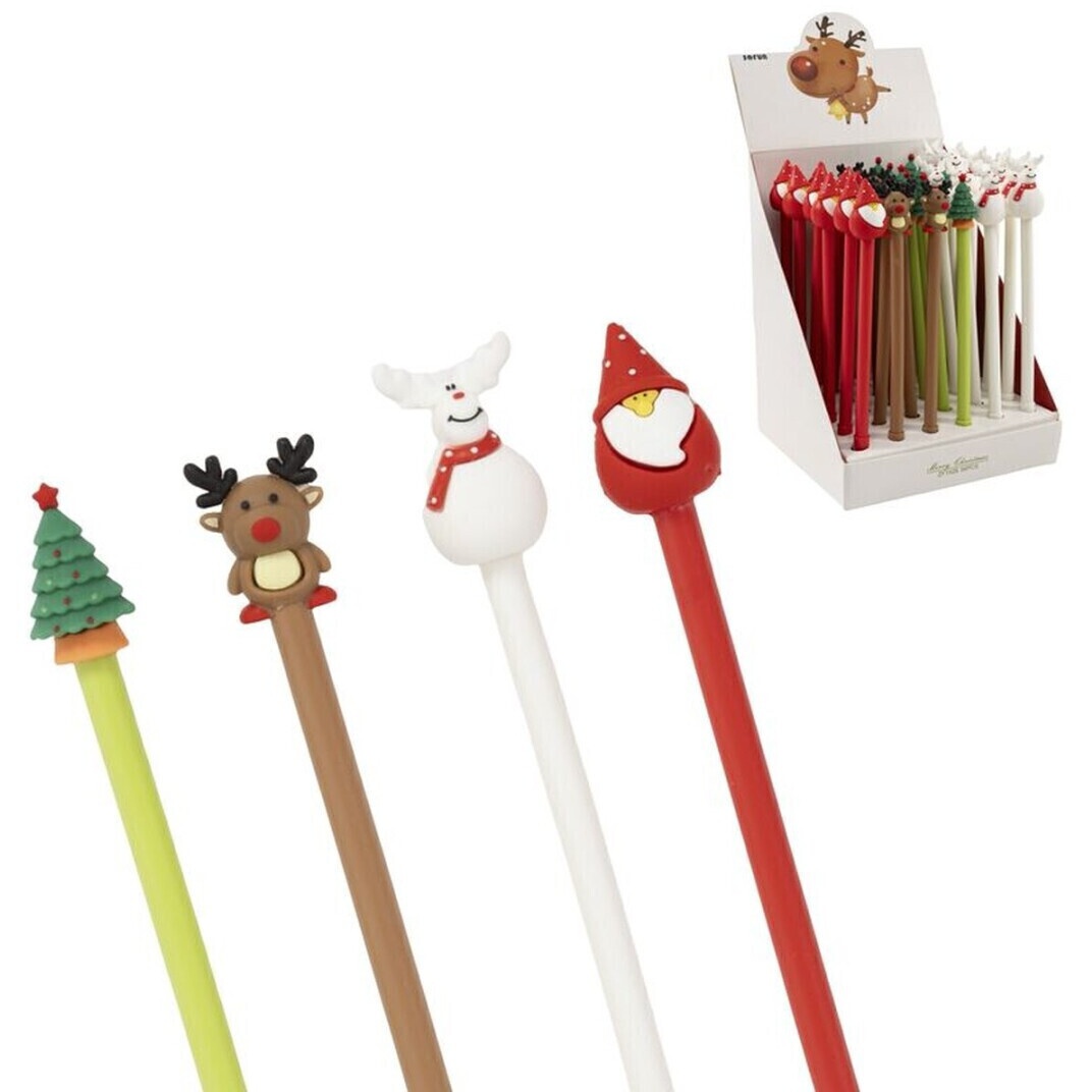 Penna di Natale da 20 cm - 1 unità - 2