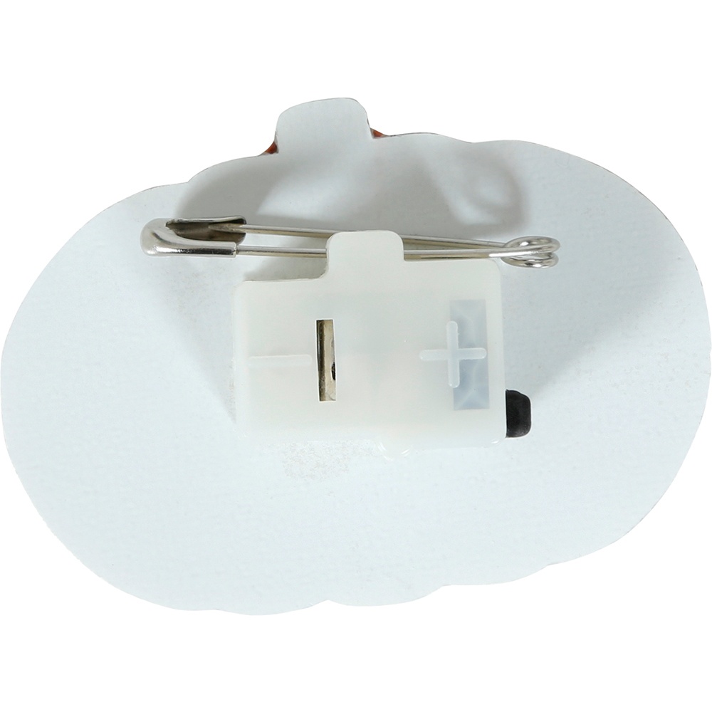 Spilla a forma di zucca con luce di 3 cm - 4