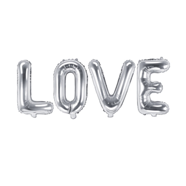 Palloncino lettere Love di 35 x 140 cm - PartyDeco