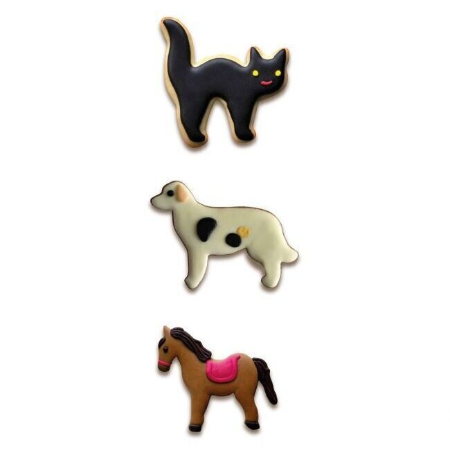 Tagliabiscotti di gatto, cane e cavallo - Wilton - 3 pezzi - 2