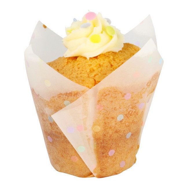 Pirottini muffin cupcake mini baking cups pois