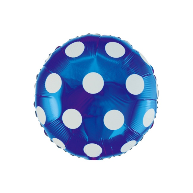 Palloncino rotondo con pois di 46 cm - Palloncini Nordic - 1 unità