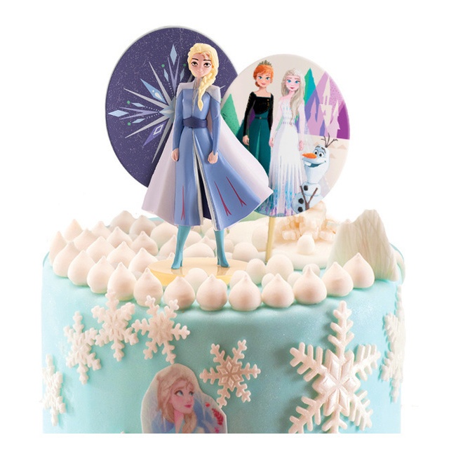 Kit decorazione torta Elsa da Frozen II - 3 unità per 11,50 €