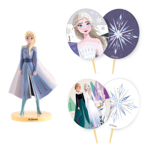 Kit decorazione torta Elsa da Frozen II - 3 unità per 11,50 €