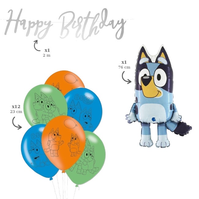 Confezione di decorazioni per feste Bluey - 14 pezzi per 16,00 €