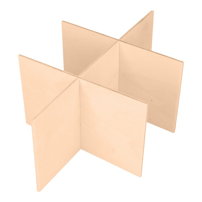 Creative Deco Quadrato Scatola in Legno con Coperchio, 16 x 16 x 16 cm +/-  1 cm, Scatole Cassetta Conteniore Portaoggetti Portagiochi Cofanetto