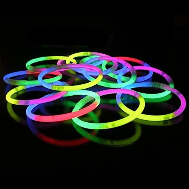 Braccialetti luminosi tricolore - 100 pz. per 18,25 €