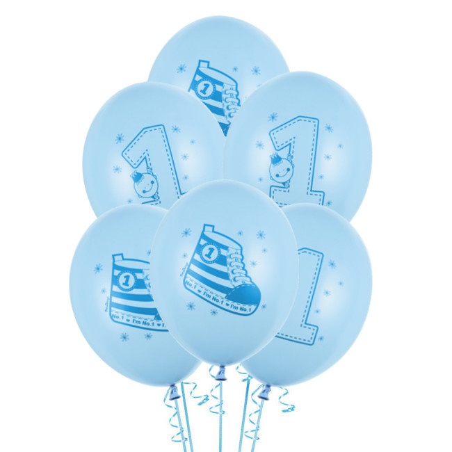 Palloncini in lattice primo compleanno bebè da 30 cm - PartyDeco - 6 unità  per 2,00 €