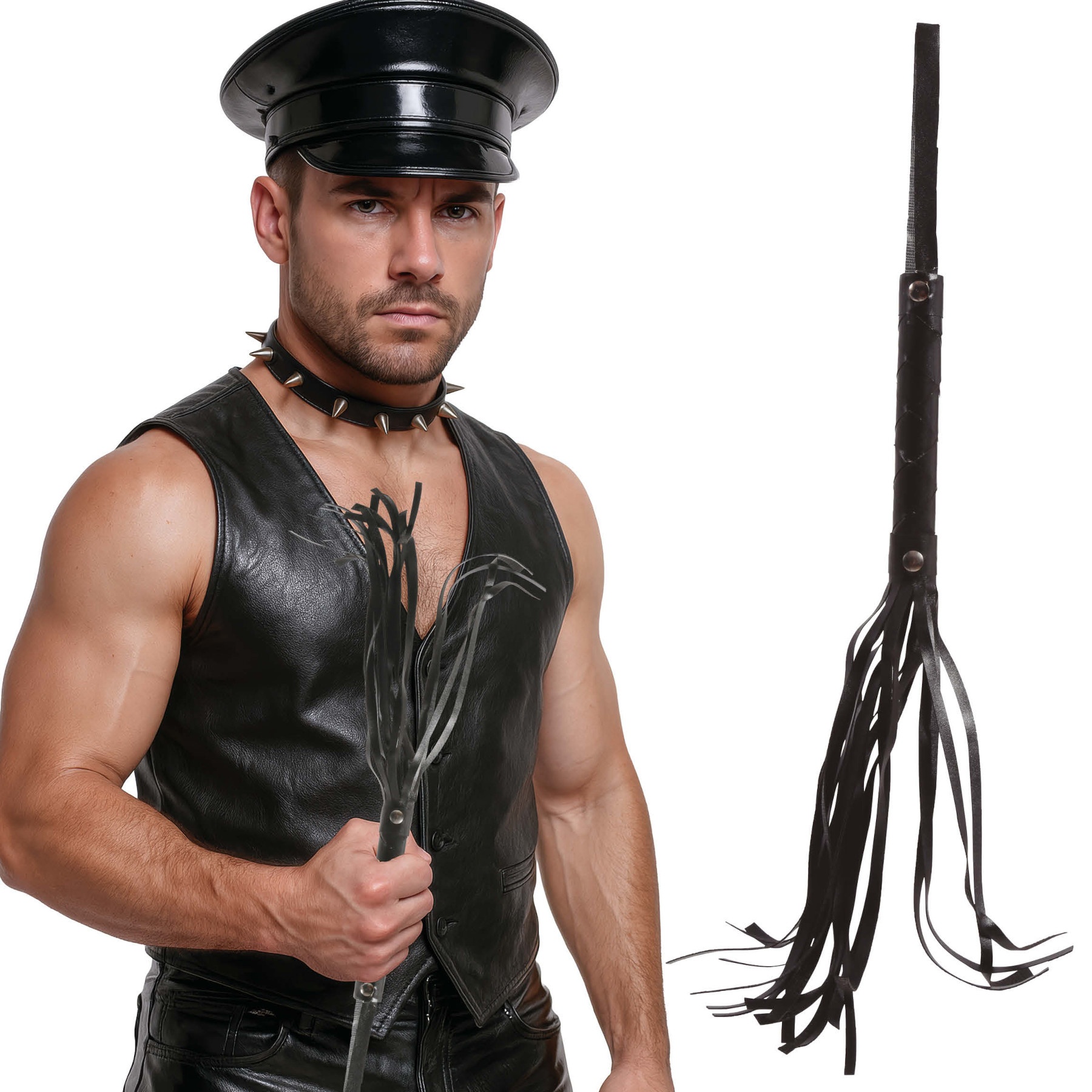 Frusta con punte - 54 cm