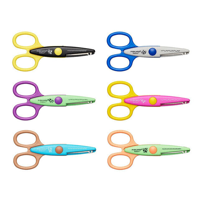 Forbici per bambini con lame decorative - Fiskars - 6 pezzi. per 19,95 €