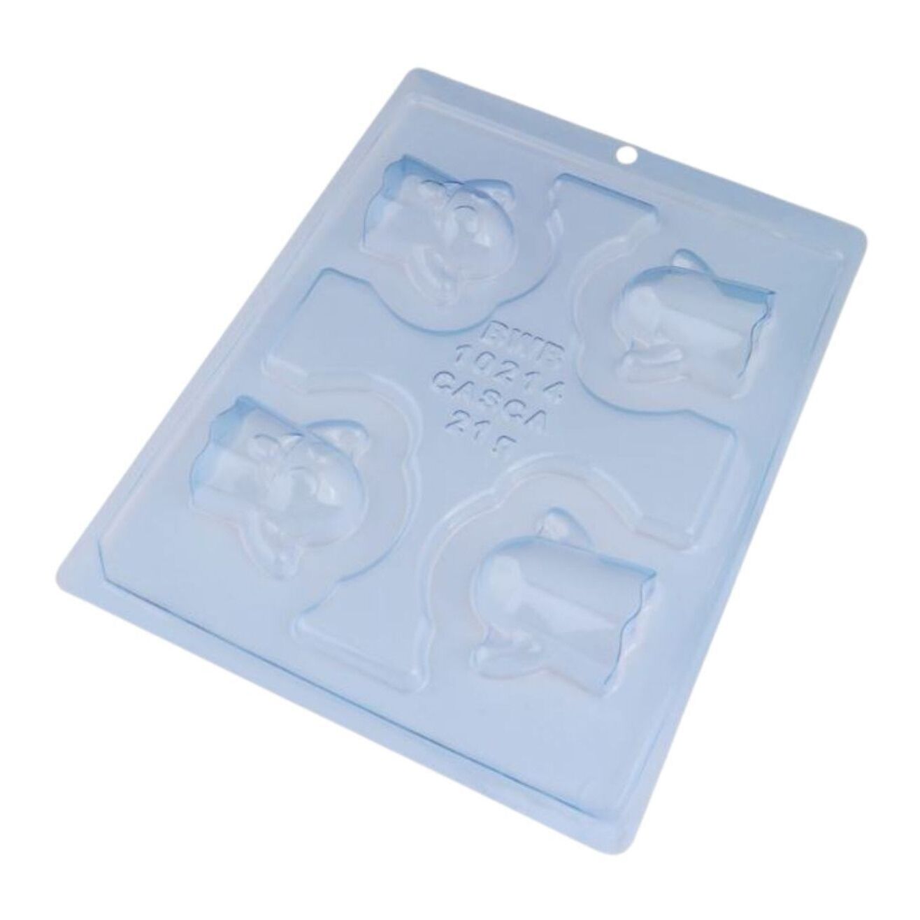 Stampo per due fantasmi di cioccolato di 19 x 24 x 3 cm - 4 cavità