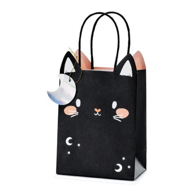 Borsa regalo gatto nero da 18 x 14 x 8 cm - 1 unità per 1,75 €