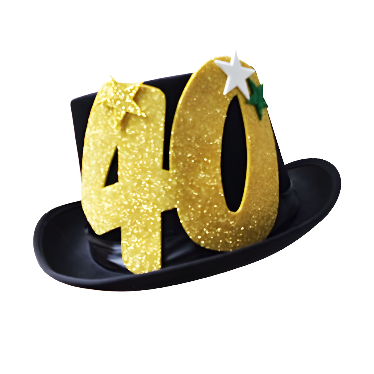 Cappello a cilindro alto nero con numero colorato per 12,50 €