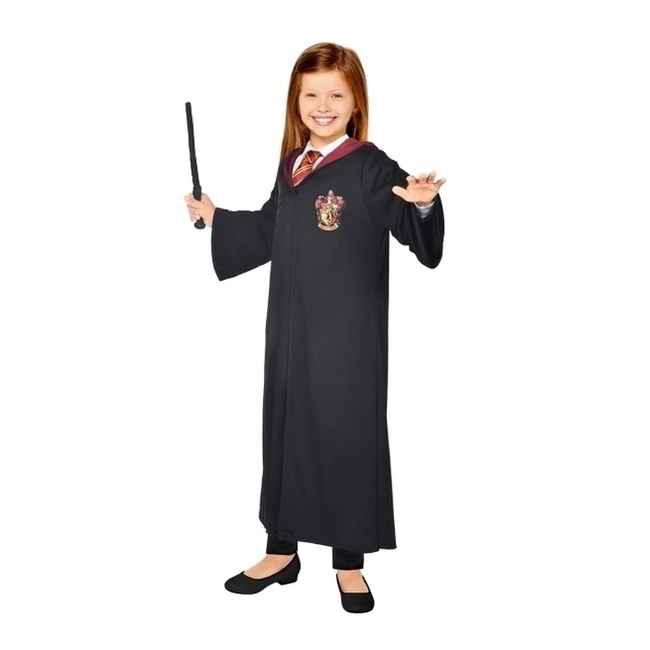 Vista frontal del costume Harry Potter da Hermione da bambina en stock