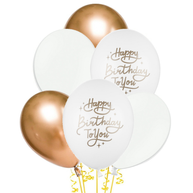 Palloncini in lattice Happy Birthday To You da 30 cm - PartyDeco