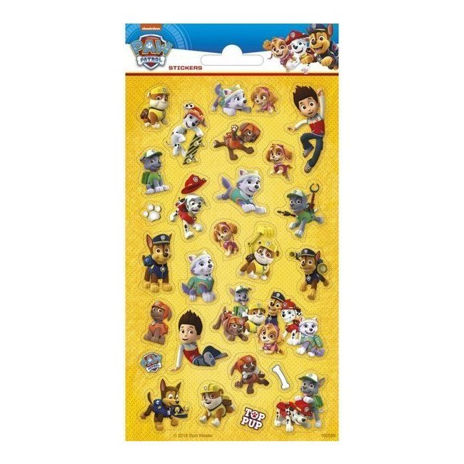 Adesivi Paw Patrol giallo - 1 foglio per 1,25 €