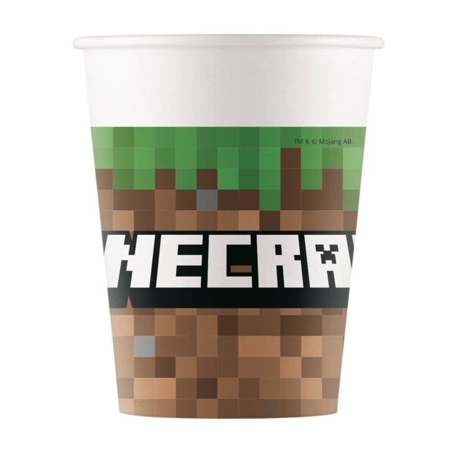 Tazze Minecraft da 200 ml - 8 pezzi. per 2,50 €