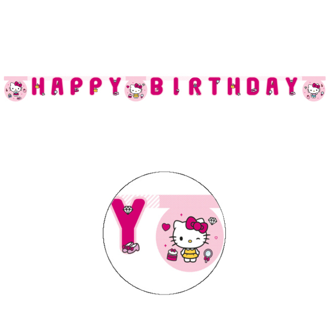 Corona di Buon Compleanno Hello Kitty 2 m per 4,75 €