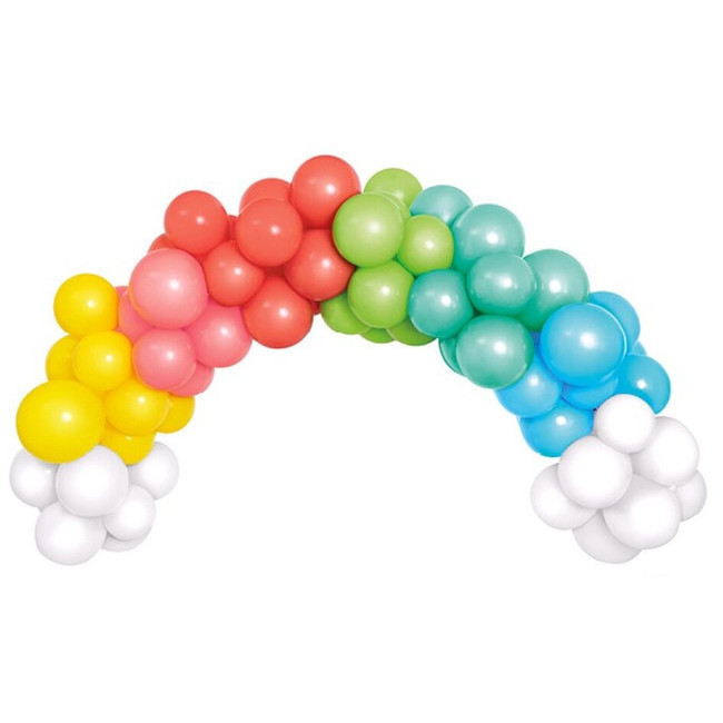 Ghirlanda di palloncini arcobaleno 2,5 m - 40 unità per 7,50 €