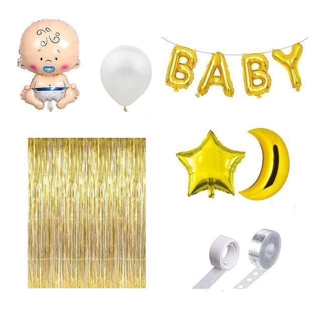 Kit palloncini Baby Shower - Monkey Business - 60 unità per 15,75 €