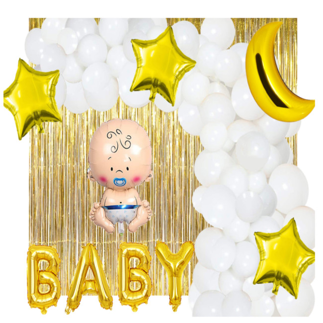 Kit palloncini Baby Shower - Monkey Business - 60 unità per 15,75 €