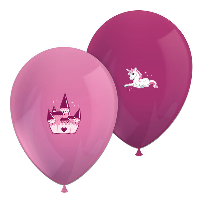 Palloncini in lattice unicorno e castello 30 cm - 6 pezzi per 4,00 €