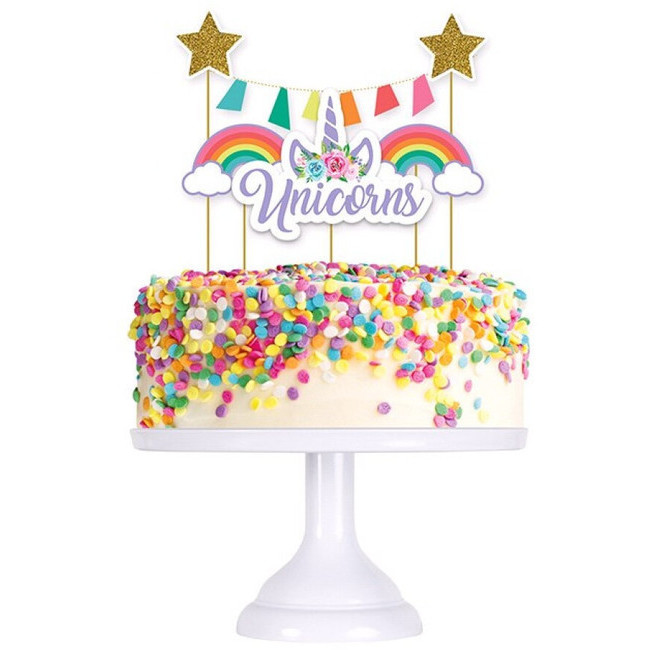 Cake topper / festone per torta - happy birthday (multicolor)