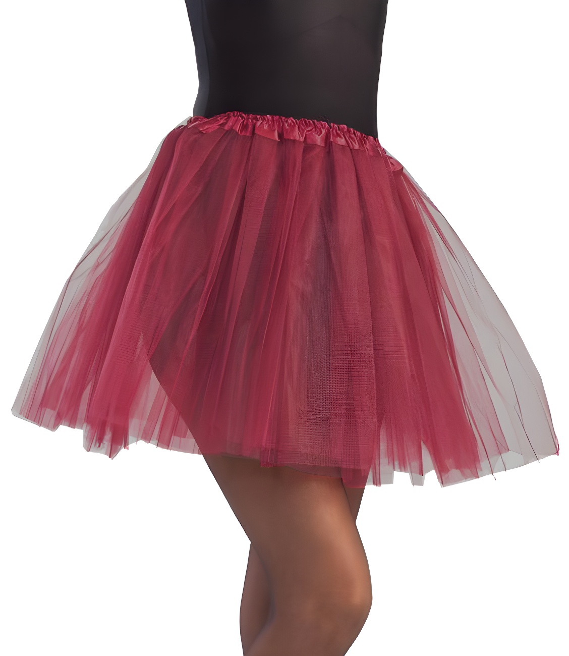 Gonna Tutu In Tulle Elastico A 4 Strati - Con Paillettes Stelle, Taglia Unica Adulti