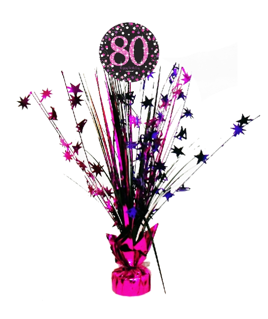 Vista principal del centrotavola decorativo Pink Birthday en stock