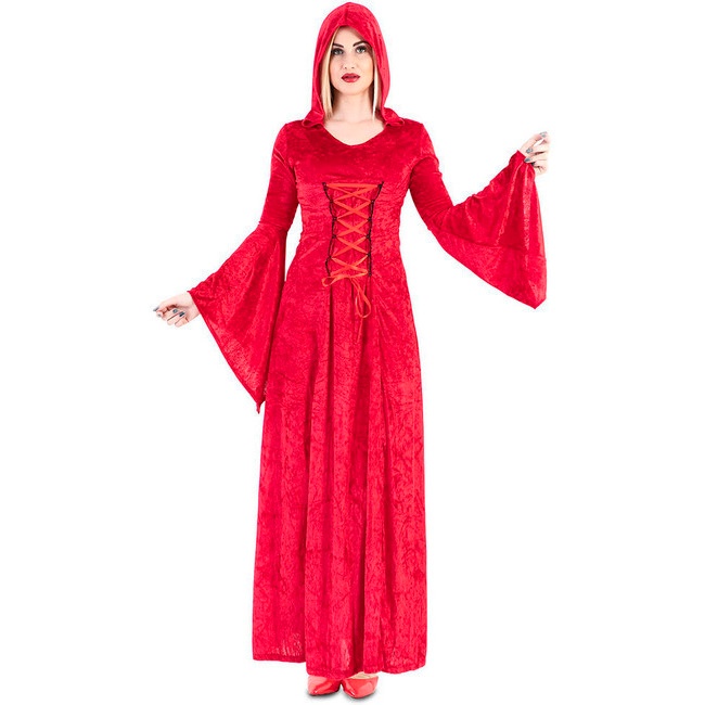 Costume locandiera in rosso da bambina per 18,00 €