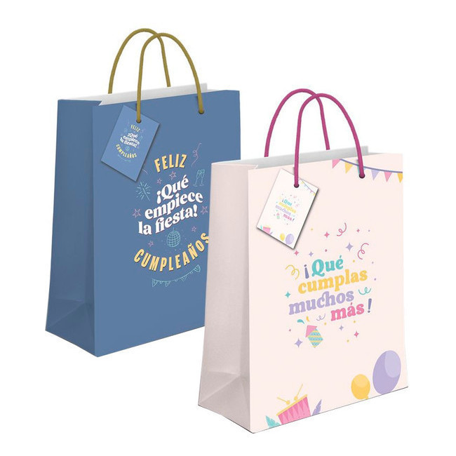 Borsa regalo per compleanno 32 x 26 x 10 cm - 1 pz. per 1,50 €