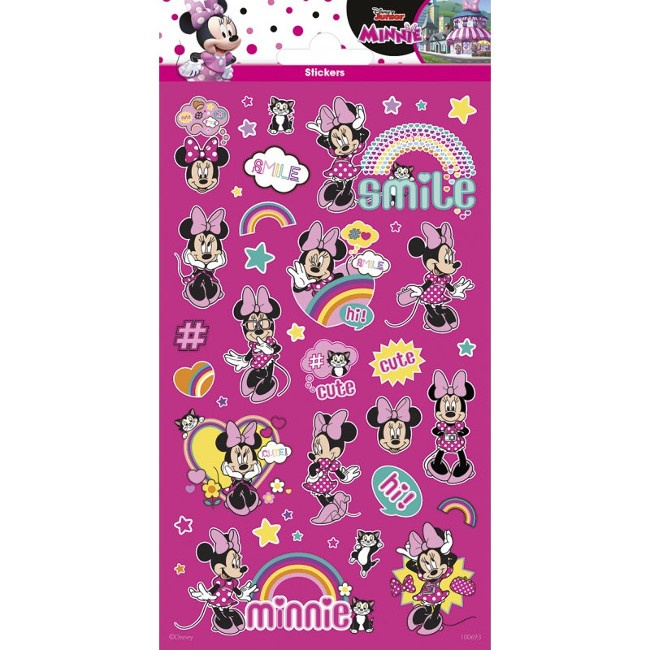 Adesivi glitterati di Minnie - 1 foglio per 1,25 €