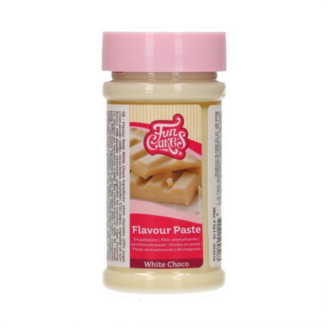 Aroma cioccolato bianco in pasta 100g - FunCakes per 8,25 €