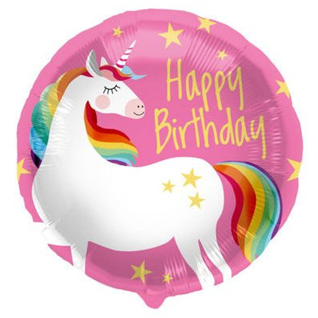 Palloncino Unicorno Magico Buon Compleanno 45 cm per 3,50 €