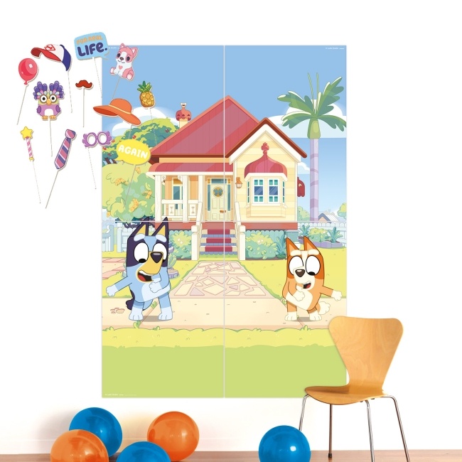 Kit photocall Bluey con murale - 16 pezzi. per 13,00 €