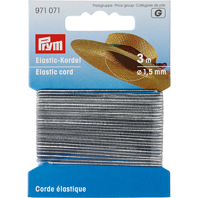 Cordino elastico 0,15 cm metallizzato - Prym - 3 m per 2,25 €