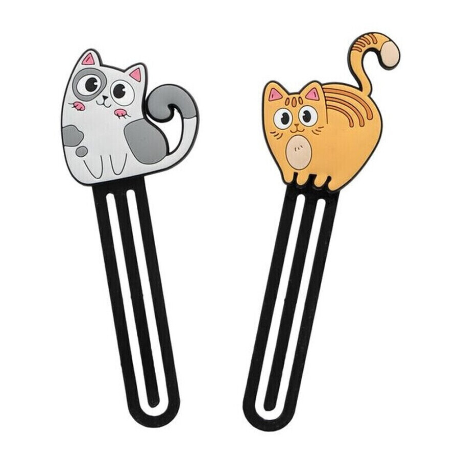Segnalibro a clip a forma di gatto - 1 unità