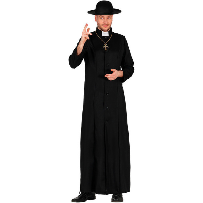 Costume da prete nero per uomo per 20,75 €