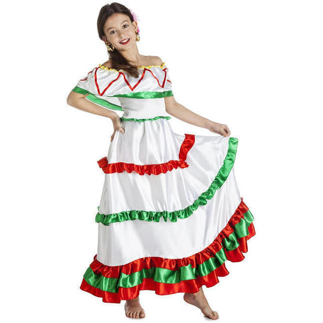 Costume classico messicano da bambina per 25,50 €