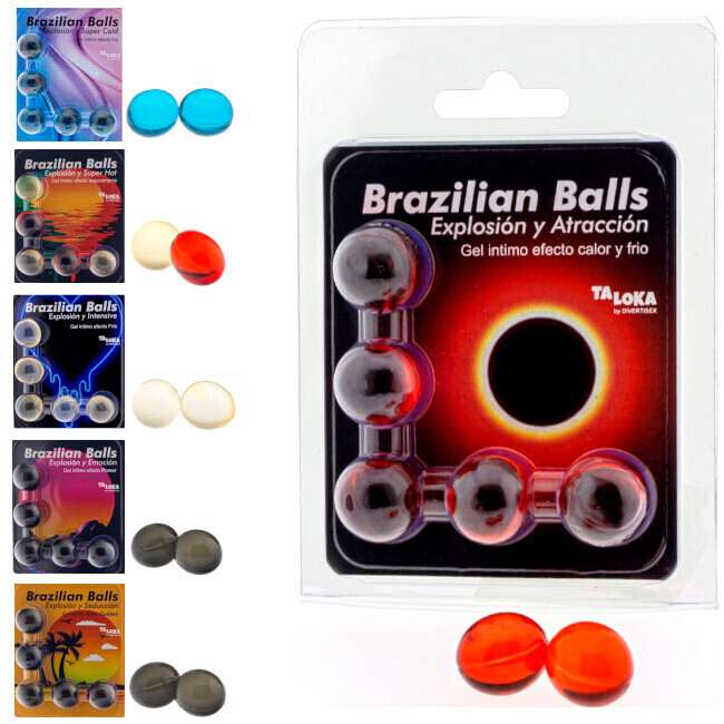 Palline brasiliane di gel eccitante ad effetto - Taloka - 5 palline