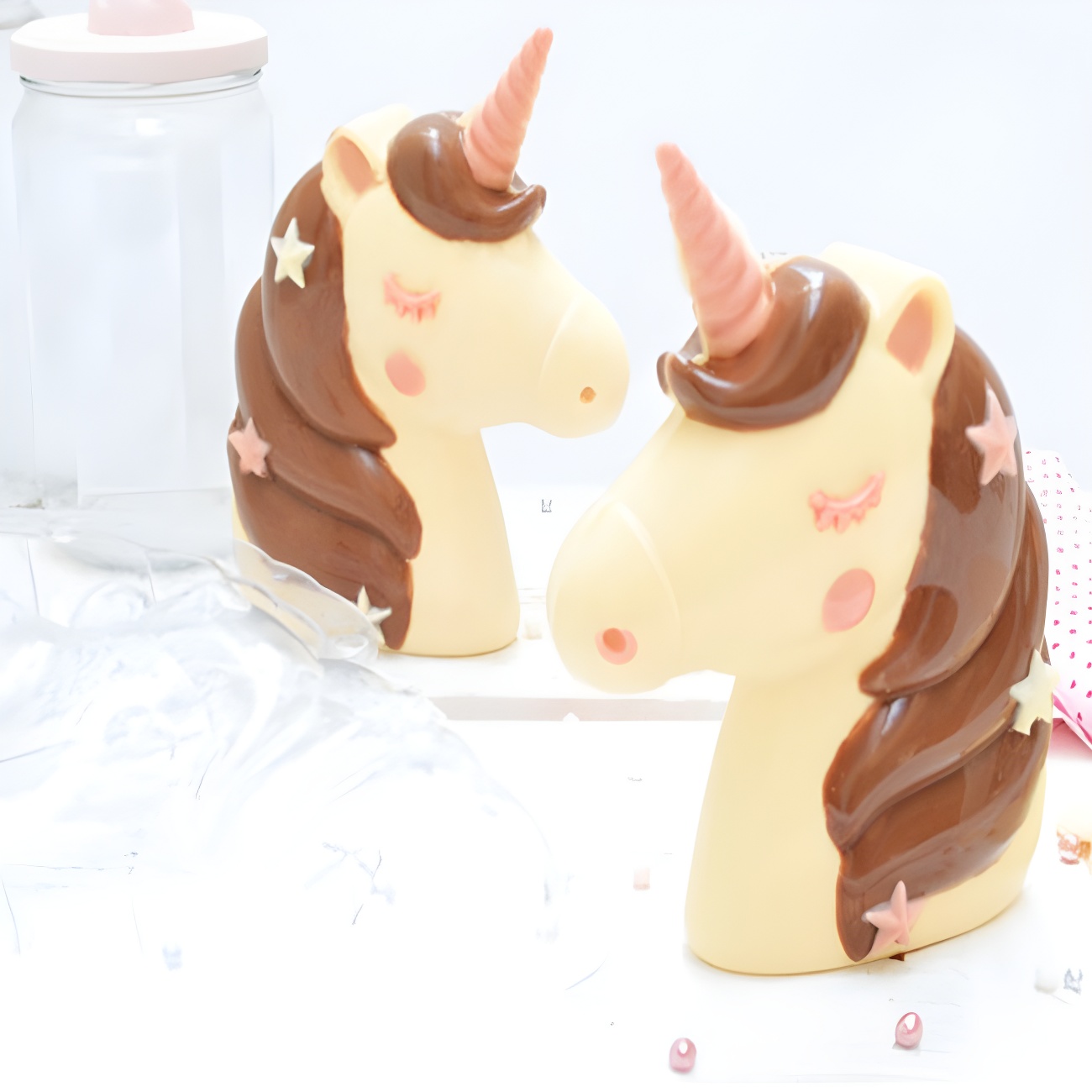Stampo In Silicone Per Torta Unicorno 3D – Stampo Per Cioccolato E Dolci, Teglia Antiaderente Per Forno E Microonde (Rosa)