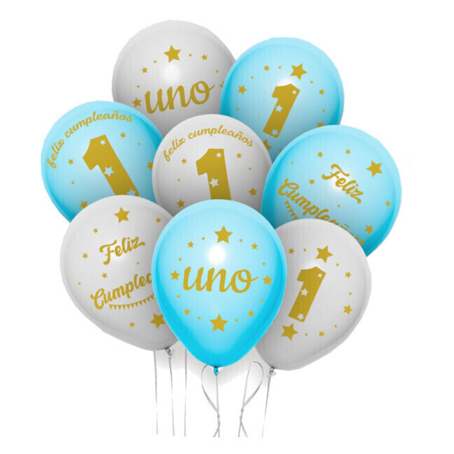 Palloncini in lattice per il mio primo compleanno - 8 pz. per 2,25 €