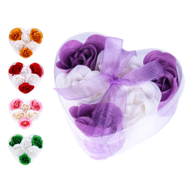 Bouquet di rose eterne a forma di cuore di fiori di sapone incantati c –  Youeni